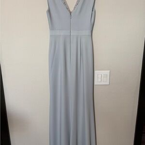 BCBGMaxAzria Light Gray Maxi Dress